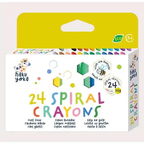 Haku Yoka Spiral Crayons 24pack