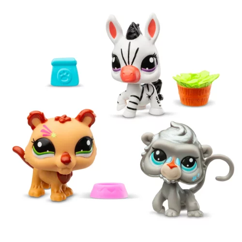 Littlest Pet Shop Pet Trio In Tube  - Zoo Pets - Image 2