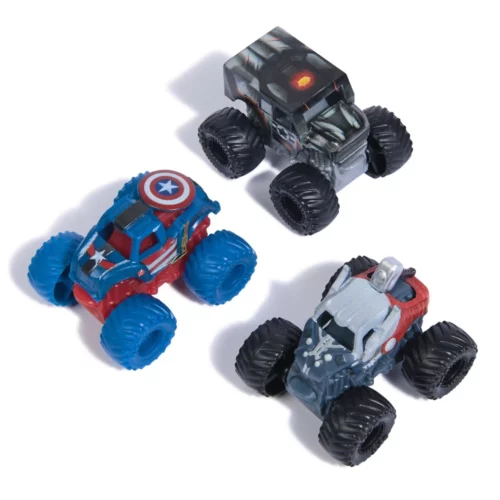Monster Jam Mini - 3 Pack - Marvel Thor, Captain America and War Machine - Image 2