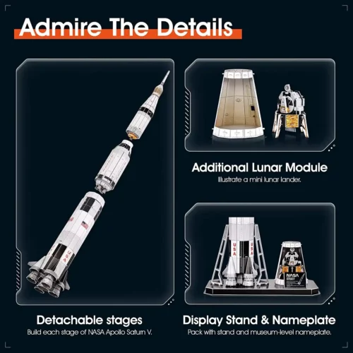 NASA 3D Puzzle - Apollo Saturn - Image 2