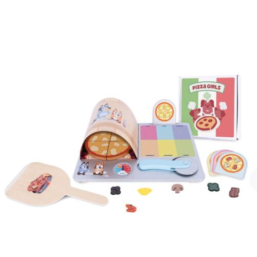 Bluey Wooden Pizza Girls Set - Image 3