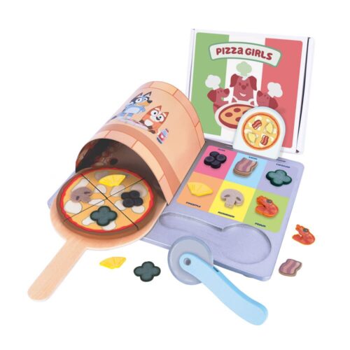 Bluey Wooden Pizza Girls Set - Image 2