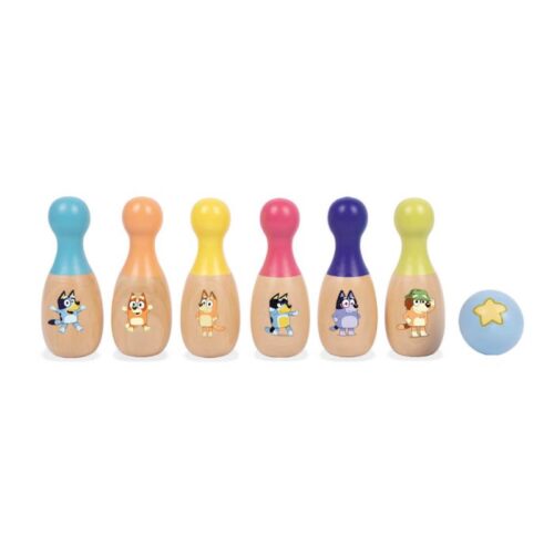 Bluey Wooden Skittle Set - Image 2