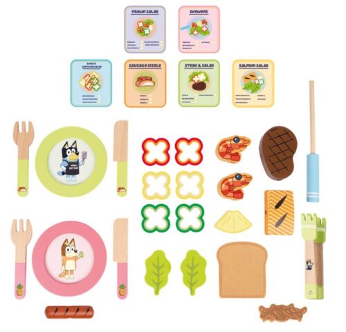 Bluey Wooden Tabletop BBQ Set - Image 3