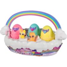 Hatchimals Alive Neon Rainbow Spring Basket Self Hatching Eggs Set
