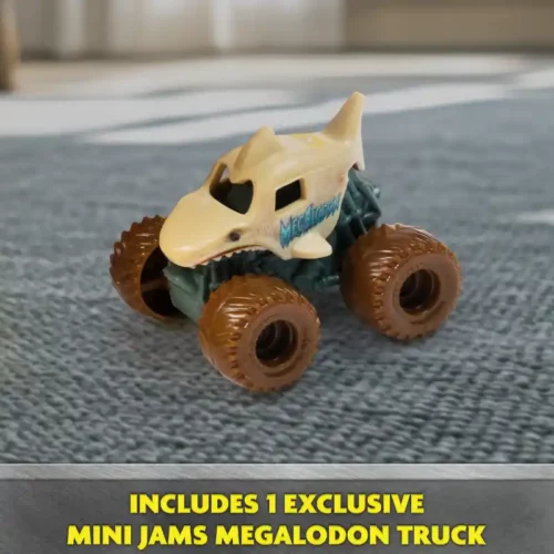 Monster Jam Mini Jams Playset - Megalodon Mad Hog Chomper - Image 4