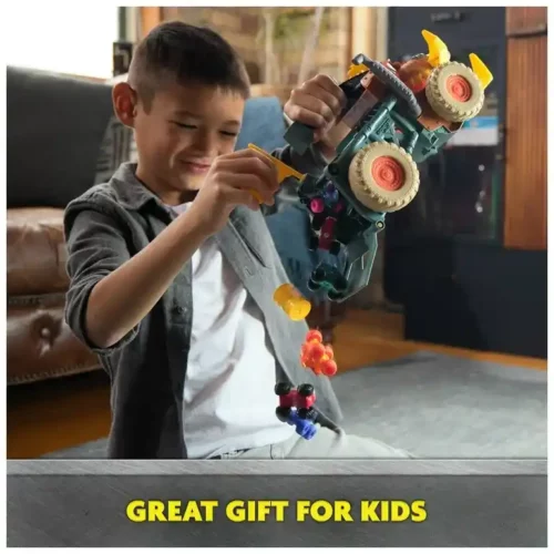 Monster Jam Mini Jams Playset - Megalodon Mad Hog Chomper - Image 8