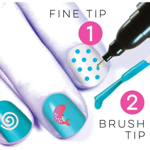 Sparkle Dual Tip Nail Pen Kit - Green - Image 2