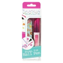 Sparkle Dual Tip Nail Pen Kit - Pink