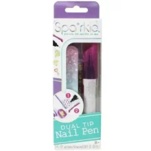 Sparkle Dual Tip Nail Pen Kit - Purple