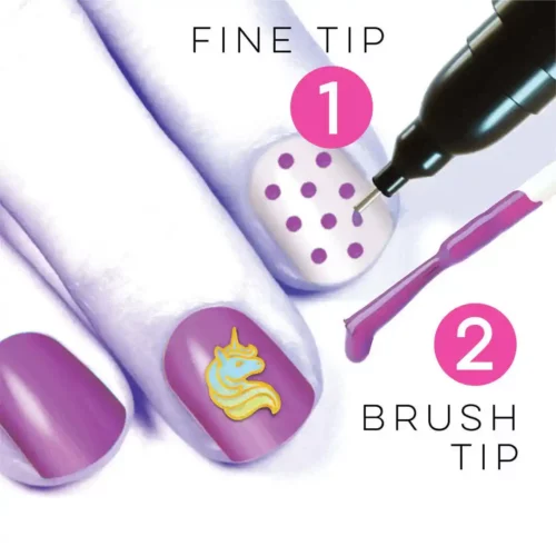 Sparkle Dual Tip Nail Pen Kit - Purple - Image 3