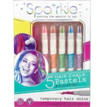 Sparkle Hair Chalk - 5 Pack - Metallic