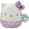 Squishmallows 20cm Hello Kitty 50th Anniversary Purple Soft Toy