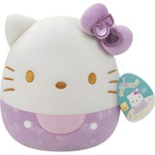 Squishmallows 20cm Hello Kitty 50th Anniversary Purple Soft Toy
