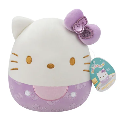 Squishmallows 8 Inch Hello Kitty - 50th Anniversary - Purple