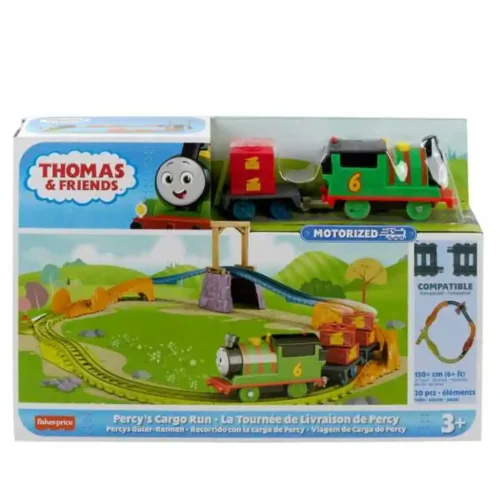 Thomas and Friends Playset - Motorized - Percys Cargo Run