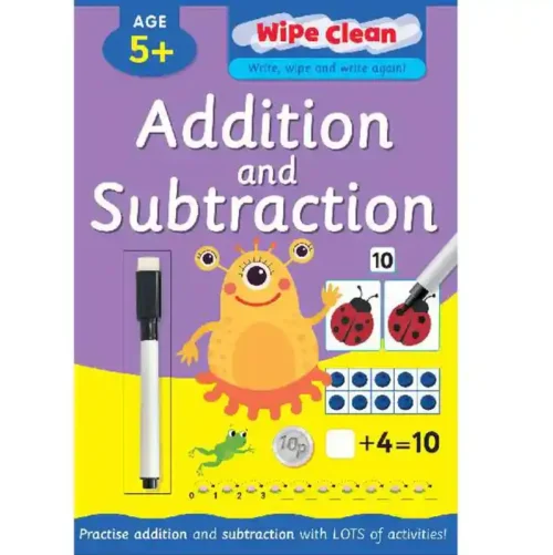 Wipe Clean Activity Book - Addition and Subtraction