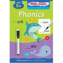 Wipe Clean Phonics Activity Book – Reusable Phonics Learning Book
