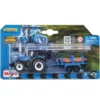 Maisto Mini Work Machine Tractor with Trailer - New Holland T7.315 HD with Log Trailer