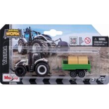 Maisto Mini Work Machines Tractor with Trailer Valtra Q305 with Tipping Trailer