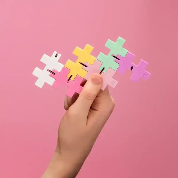 Plus Plus Hexel - Bubblegum 3 Plus Plus Hexel - Bubblegum - Image 3