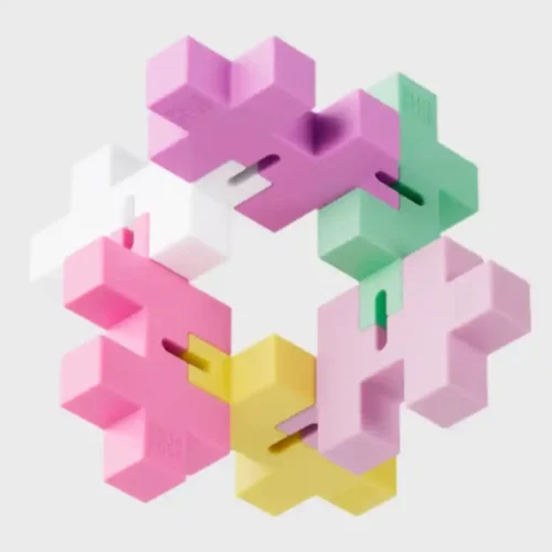 Plus Plus Hexel - Bubblegum - Image 4