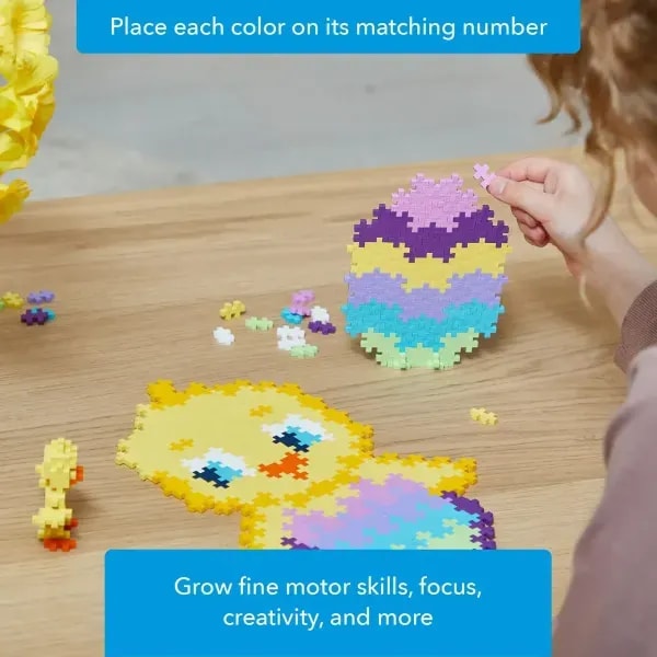 Plus Plus Puzzle By Number 250 Pieces - Chick 4 Plus Plus Puzzle By Number 250 Pieces - Chick - Image 4