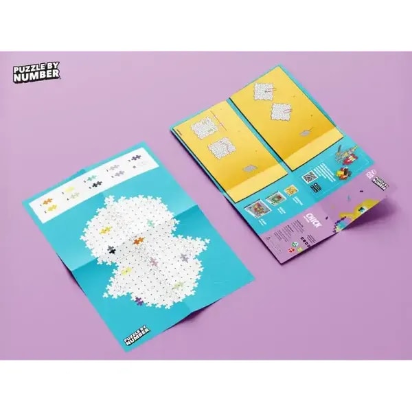 Plus Plus Puzzle By Number 250 Pieces - Chick 5 Plus Plus Puzzle By Number 250 Pieces - Chick - Image 5