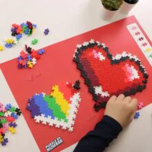 Plus Plus Puzzle By Number 250 Pieces - Hearts 7 Plus Plus Puzzle By Number 250 Pieces - Hearts