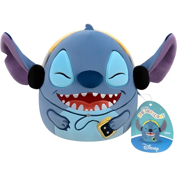 Squishmallows 20cm Disney Stitch with Walkman Soft Toy 1 Squishmallows 20cm Disney Stitch with Walkman Soft Toy