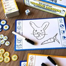 Alternative view of Telestrations Upside Drawn Board Game
