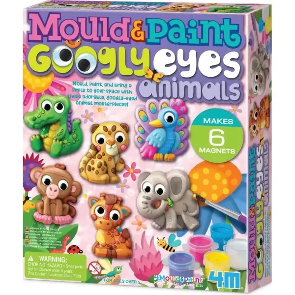 4M Mould and Paint Googly Eyes - Animals 1 4M Mould and Paint Googly Eyes - Animals