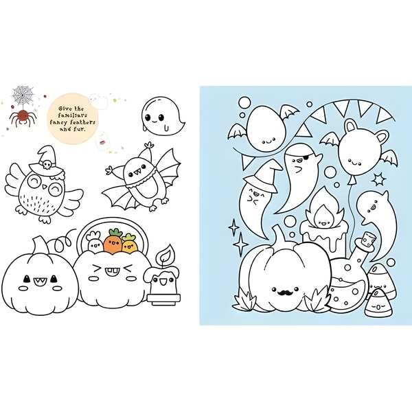 Cute and Spooky Colouring Book – 64 Pages 3 Cute and Spooky Colouring Book – 64 Pages - Image 3