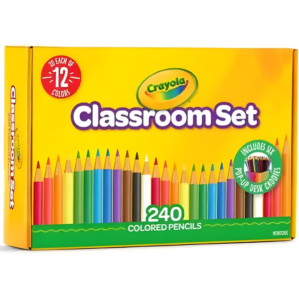 Crayola Coloured Pencils Full Size 240 Pack Classroom Pack 1 Crayola Coloured Pencils Full Size 240 Pack Classroom Pack
