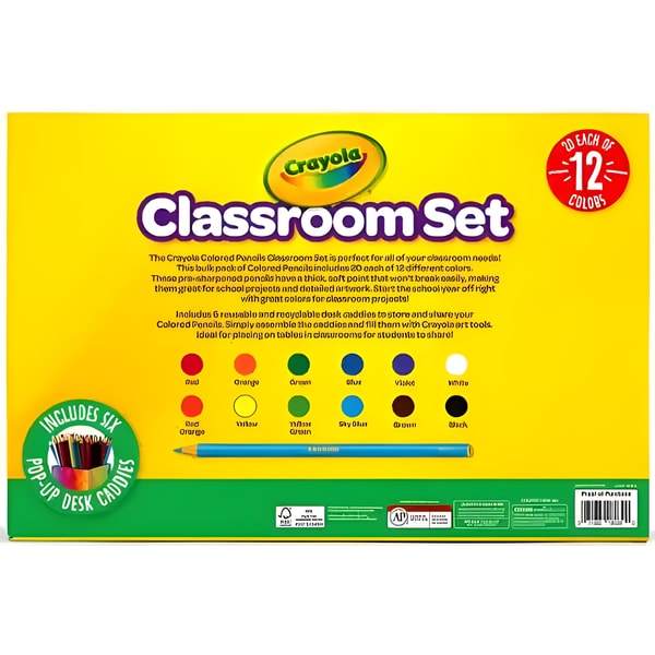 Crayola Coloured Pencils Full Size 240 Pack Classroom Pack 5 Crayola Coloured Pencils Full Size 240 Pack Classroom Pack - Image 5