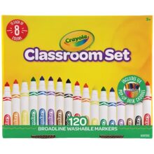 Crayola Broadline Washable Markers Classroom Pack 120 Pack