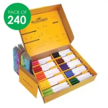 Alternative view of Crayola Classroom Markers – Super Tips Washable 240 Pack