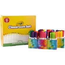Crayola Markers Super Tips Washable Classroom Pack 240 Pack