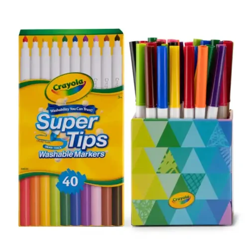 Crayola Classroom Markers – Super Tips Washable 40 Pack