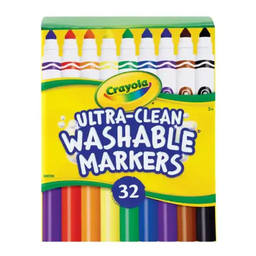 Crayola Classroom Markers – Ultra-Clean Washable 32 Pack