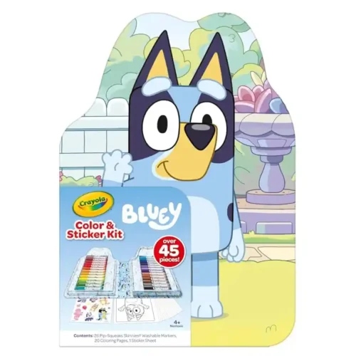 Crayola Colour and Sticker 45 Piece Set - Bluey