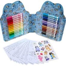 Crayola Bluey Colour and Sticker 45 Piece Art Set with Washable Markers