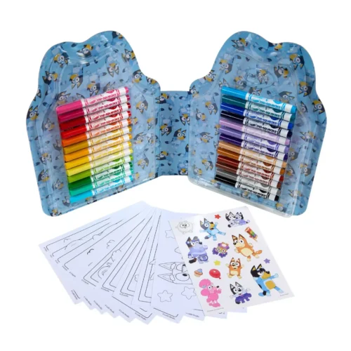 Crayola Colour and Sticker 45 Piece Set - Bluey - Image 4