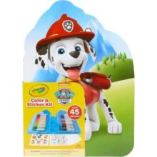Crayola Paw Patrol Colour and Sticker 45 Piece Art Set with Washable Markers
