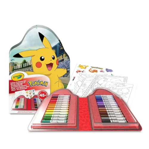 Crayola Colour and Sticker 45 Piece Set - Pokemon - Image 2