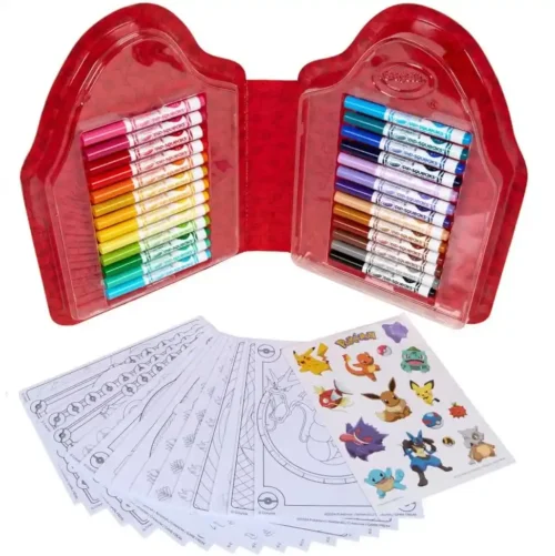 Crayola Colour and Sticker 45 Piece Set - Pokemon - Image 3