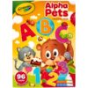 Crayola Alpha Pets Colouring and Sticker Activity Book – 96 Pages