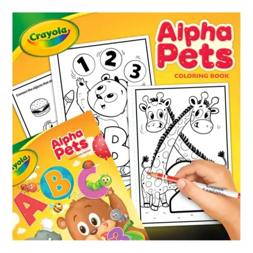 Crayola Colouring Book With Stickers - Alpha Pets - Image 3