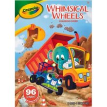 Crayola Whimsical Wheels Colouring and Sticker Activity Book – 96 Pages