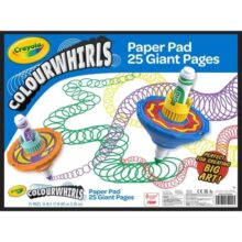 Crayola Colourwhirls Paper Pad 25 Giant Pages 40 x 30cm